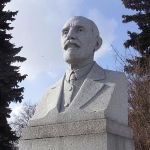 Achievement Bust of the biologist Ivan Vladimirovich Michurin. of Ivan Michurin