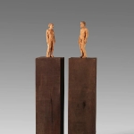 Achievement ‘Mann und Frau’ by Stephan Balkenhol purchased for $195,914 at Ketterer Kunst Art Auction, Munich, in 2017.  of Stephan Balkenhol