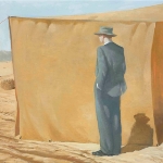 Achievement 'Bingham at Noon' by Julio Larraz purchased at Christie's in New York City for $326,500 in 2011. of Julio Larraz