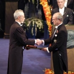 Achievement John Maxwell Coetzee recieving his Nobel Prize. of John Coetzee