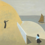 Achievement ‘The Telescope’ by Andrew Lanyon purchased for $1,264 at Tennants Auctioneers Auction House in 2011. of Andrew Lanyon