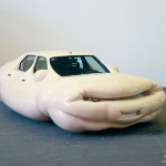 Achievement Fat Car by Erwin Wurm purchased at Christie's in New York City for $185,000 in 2014. of Erwin Wurm