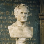 Achievement A memorial bust of Julius Plücker (16 June 1801 – 22 May 1868), a German mathematician and physicist.  of Julius Plücker
