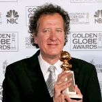 Achievement Geoffrey Rush poses with his award for Best Performance by an Actor in a Mini-Series or a Motion Picture made for Television during the 62nd Annual Golden Globe Awards at the Beverly Hilton Hotel January 16, 2005 in Beverly Hills, California. of Geoffrey Rush