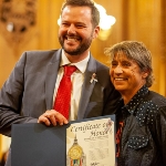 Achievement Lynn Breedlove receiving a certificate of honor from San Francisco supervisor Matt Haney and his legislative aide Honey Mahogany in November 2019. of Lynn Breedlove