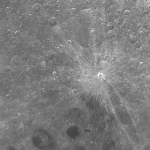 Achievement Giordano Bruno crater on the moon of Giordano Bruno