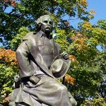 Achievement Statue of Hawthorne in Salem, Massachusetts. of Nathaniel Hawthorne