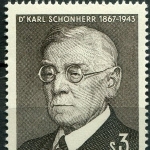 Achievement A Postage stamp with the image of Karl Schönherr. of Karl Schonherr