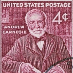Achievement Andrew Carnegie stamp of Andrew Carnegie