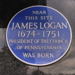 Achievement Logan plaque, Lurgan, Northern Ireland of James Logan