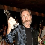 Achievement Harry Shearer poses with the Lifetime Achievement in Comedy Award at the Arena Magazine Awards, at Mocoto, London, United Kingdom. of Harry Shearer