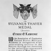 Award Sylvanus Thayer Award