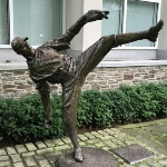 Achievement A statue of Satchel Paige. of Satchel Paige