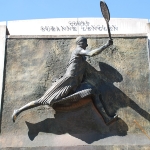 Achievement A bronze relief statue of Lenglen of Suzanne Lenglen