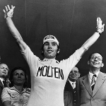 Achievement Eddy Merckx after the 5th Tour de France victory. Photo by Hulton-Deutsch Collection/Corbis. of Eddy Merckx