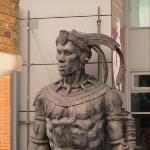 Achievement Large statue representing Shaka at the Camden markets in London, England. of Shaka (Shaka kaSenzangakhona)
