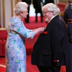 Achievement The Queen awards Richard Griffiths.
 of Richard Griffiths