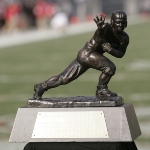 Achievement The Heisman Trophy is awarded annually to the best college football player of the season. of John Heisman