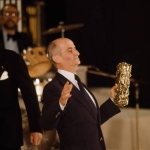 Achievement Louis de Funès receives an honorary César Award during the 5th César ceremony. of Louis de Funès