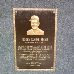 Achievement Roger Maris plaque in Yankee Stadium's Monument Park of Roger Maris