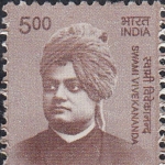 Achievement Swami Vivekananda on the post stamp of India. of Swami Vivekananda