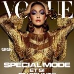 Achievement Gigi Hadid on the cover of Vogue Paris. of Gigi Hadid