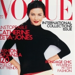 Achievement March 2001 Catherine Zeta-Jones on Vogue Magazine cover. of Catherine Zeta-Jones