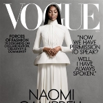 Achievement Naomi Campbell graces the cover of the November issue of Vogue. of Naomi Campbell