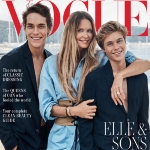 Achievement Elle and her sons on the cover of Vogue Australia. Photographed by Nicole Bentley, styled by Kate Darvill, August 2019. of Elle Macpherson