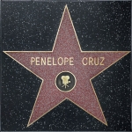 Achievement Cruz's star on the Hollywood Walk of Fame of Penélope Cruz