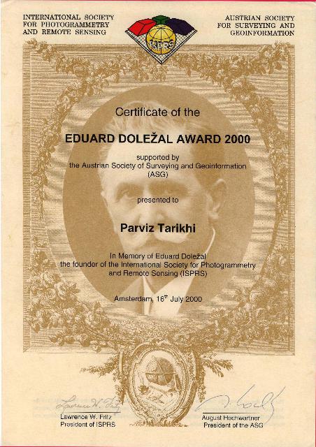 Eduard Dolezal Award 2000