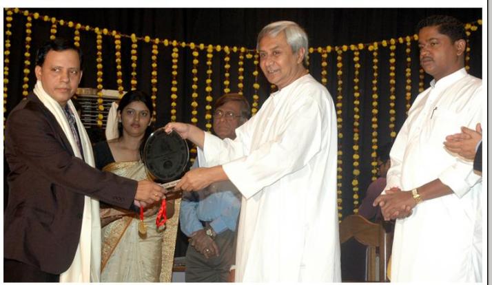 Samanta Chandra Sekhar Award from the Orissa Bigyan Academy in the area of physical science (2009).