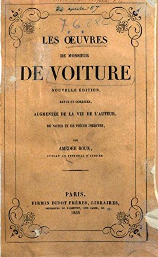 Vincent Voiture (February 24, 1598 — May 26, 1648), France poet | World  Biographical Encyclopedia