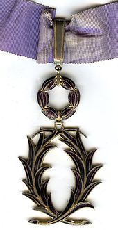 the Chevalier dans l’ordre des palmes académiques