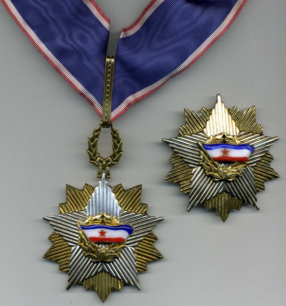 Order of the Yugoslav Flag with Golden Wreath