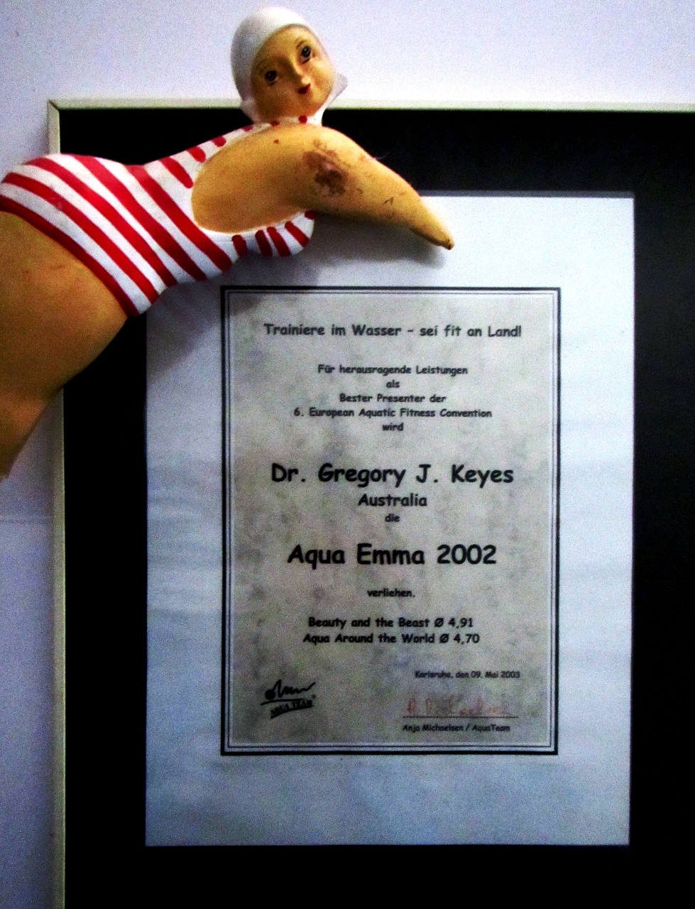 Aqua Emma Award - EAFC (European Aquatic Fitness Convention)