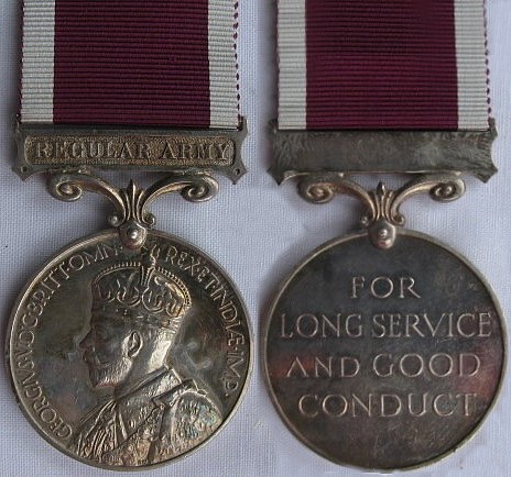 Army Long Service and Good Conduct Medal and five bars