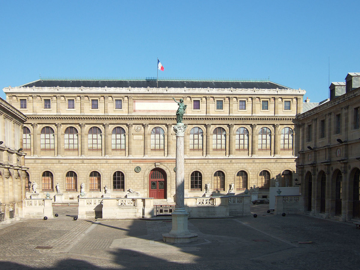 Education period of Javad Hamidi in L\'Ecole des Beaux Arts
