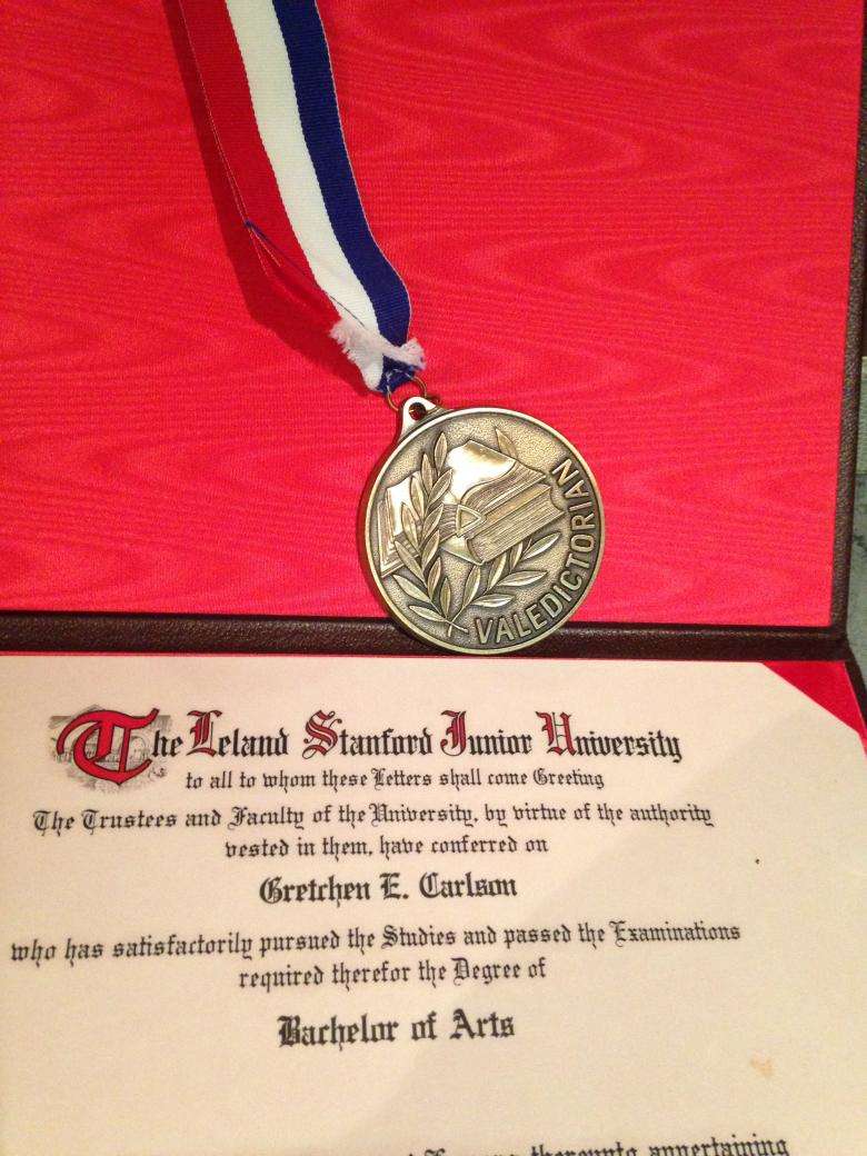 Valedictorian medal