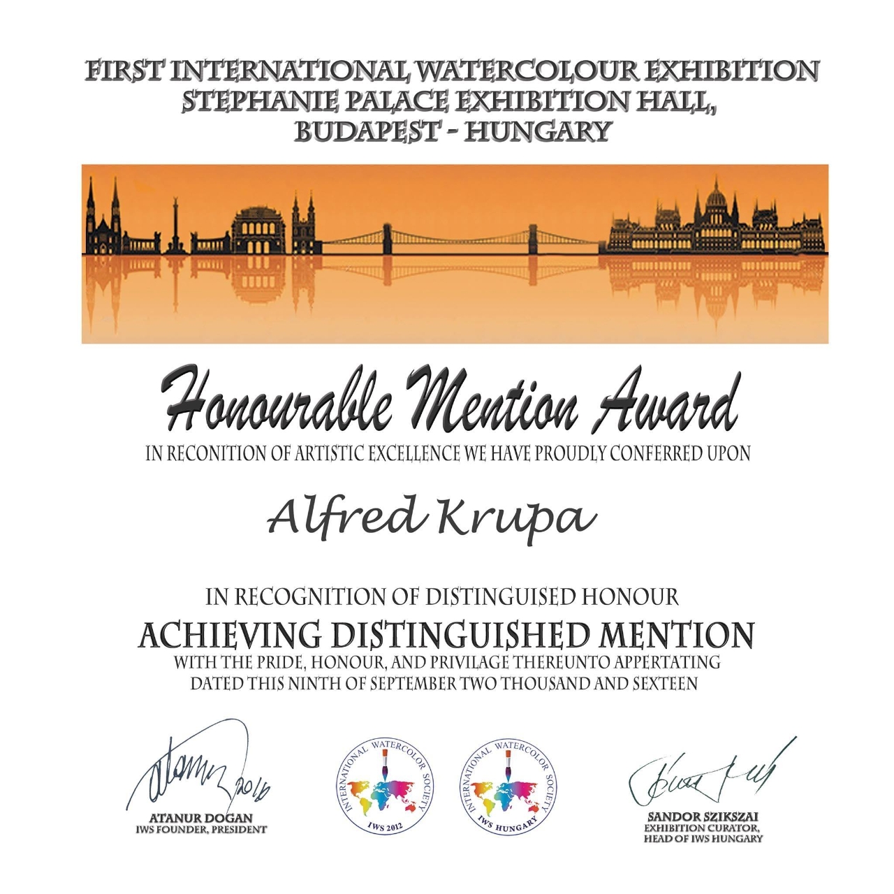 Distinguished Mention - IWS Hungary