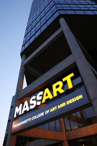 Education period of Jacqueline Winsor in Massachusetts College of Art