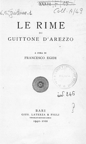 Guittone d'Arezzo