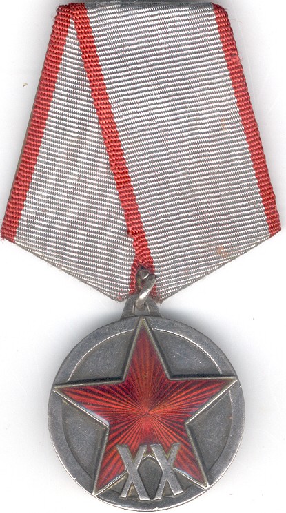 Jubilee Medal XX Years of the Workers' and Peasants' Red Army