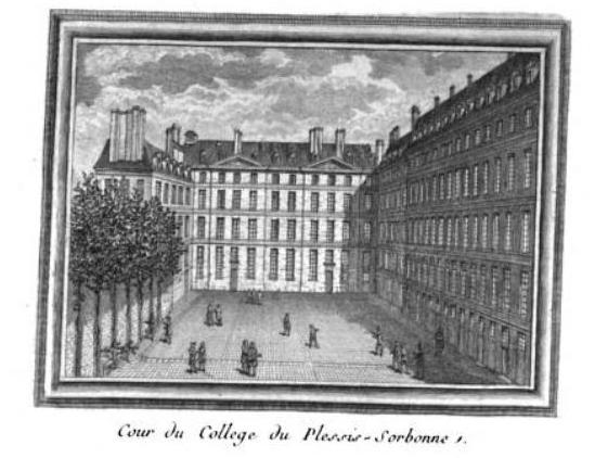 Education period of Jean Delambre in The Coll\u00E8ge du Plessis