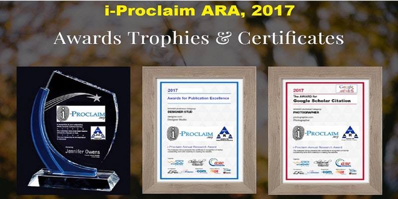 Mahatma Gandhi Excellence award of IIFS, New Delhi ( oct 2017) and I-proclaim Annual research Life Time achievement Award (ARA)  -2017 for Best Research and Best Citation