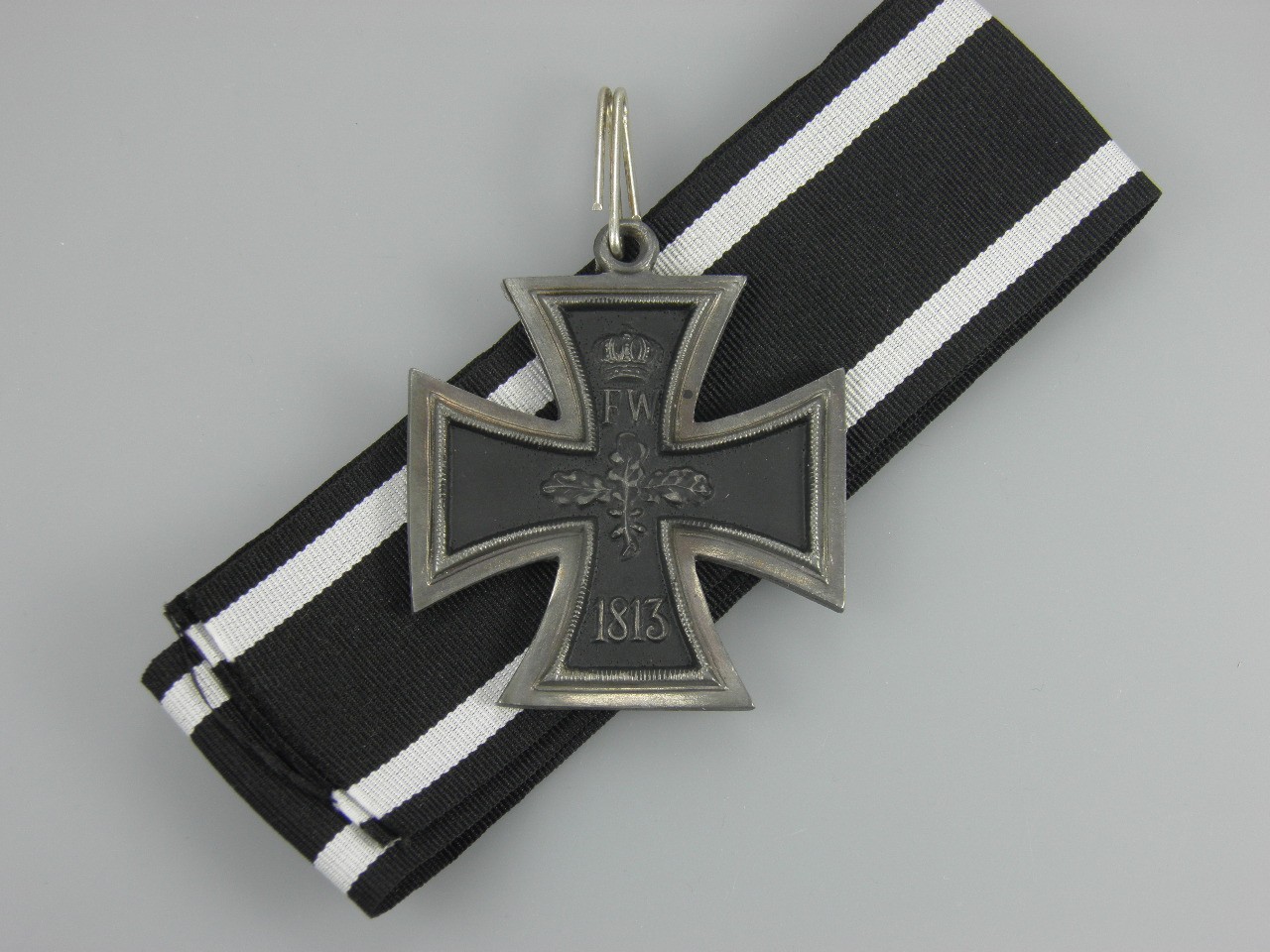 Iron Cross on White Ribbon