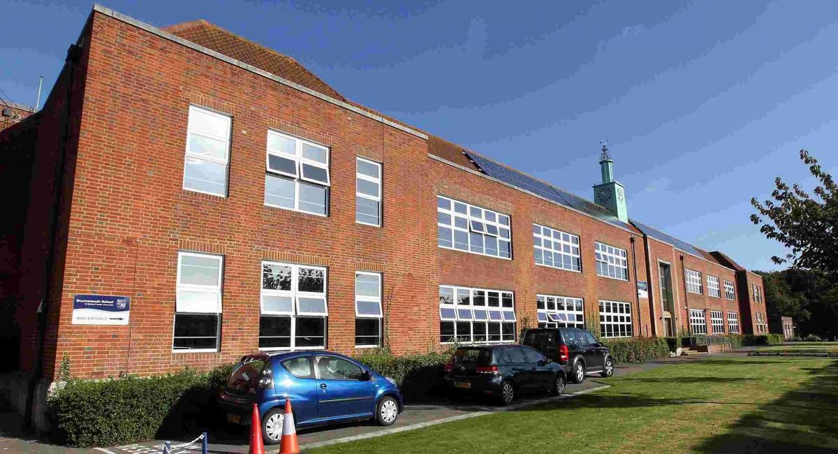 Education period of David English in Bournemouth School