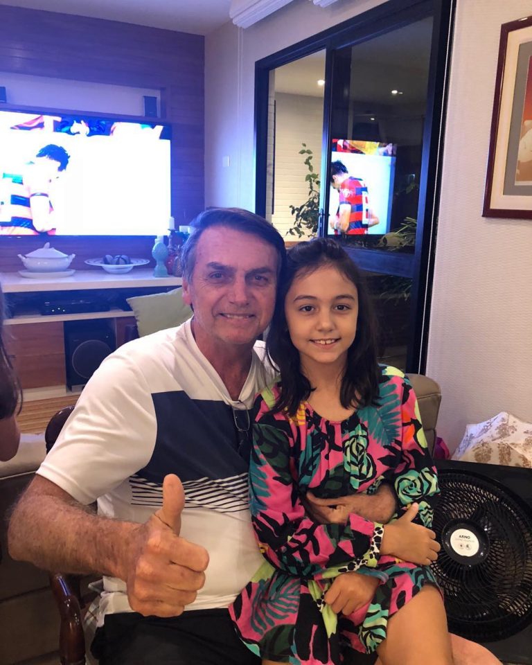 Daughter: Laura Bolsonaro