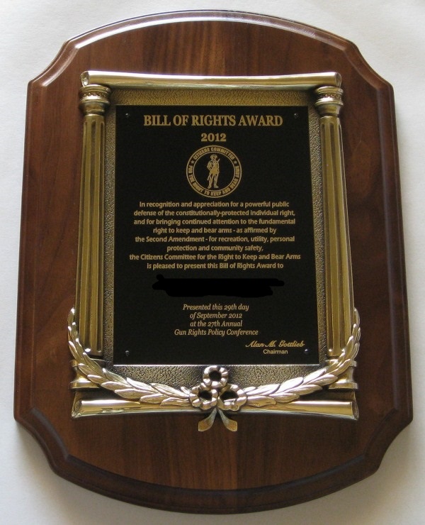 Bill of Rights Award