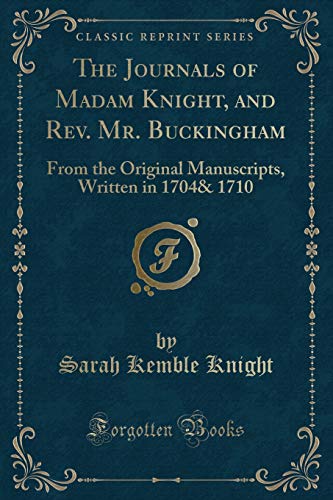 the journal of madam knight
